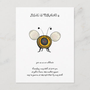 Invitation Boguets de jardin · Abeille de sourire