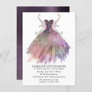 Invitation Bohême Fairy Ball Gown Boudin Ombre