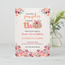 Invitation Bohème Fleurie pour les 2 ans de Little