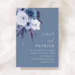 Invitation Bohème Floral Boho Blue Mariage<br><div class="desc">Bohème Floral Boho Blue Faire-part de mariage Voir la collection correspondante à Niche et Nest Store Merci beaucoup</div>