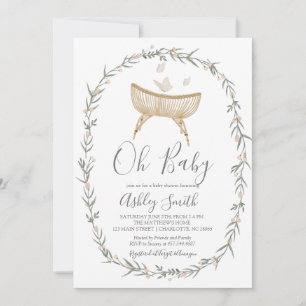 Invitation bohème Oh Baby shower