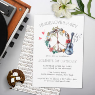 Invitation bohème pour une fête d'anniversaire sur