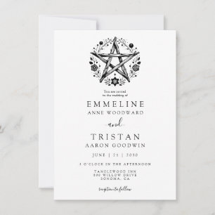 Invitation Bohème Russe Nature Pagan Wicca Mariage