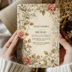 Invitation Bohême Terracotta Classy Mariage tendance