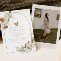 BOHEME Terracotta Floral Boho Pharmacy Graduation