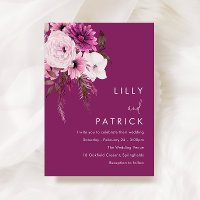 Bohemian Blush & Berry Floral Mariage