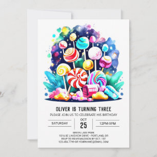 Invitation Bohemian Candyland Printemps
