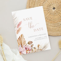 Bohemian Floral Elegant Enregistrer la date Annonc