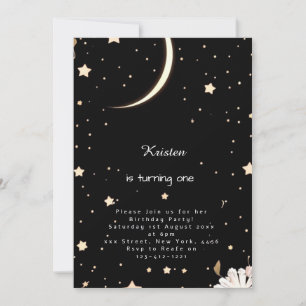 Invitation Bohemian Nightsky Galactic Anniversaire