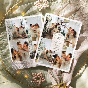 Invitation Boho 8 Photo Noël Nouvel An