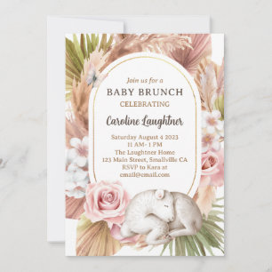 Invitation Boho Animal Baby Brunch