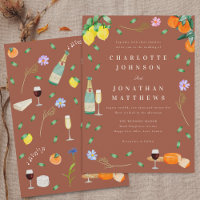 Boho Automne Citron & Vin Terracotta Beige Mariage