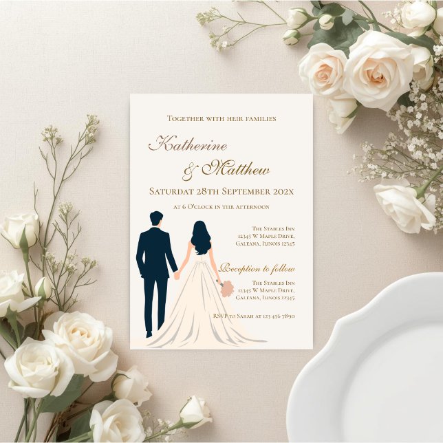 Invitation Boho avec mariage des mariés  (Créateur téléchargé)