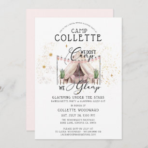 Invitation Boho Bachelorette Glamping Party Under The Stars