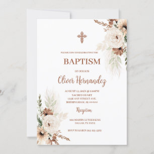 Invitation Boho Baptism