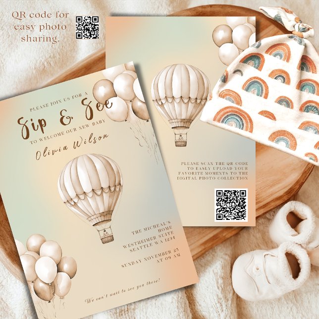 Invitation Boho Beige à une Soirée de Découverte a (Créateur téléchargé)