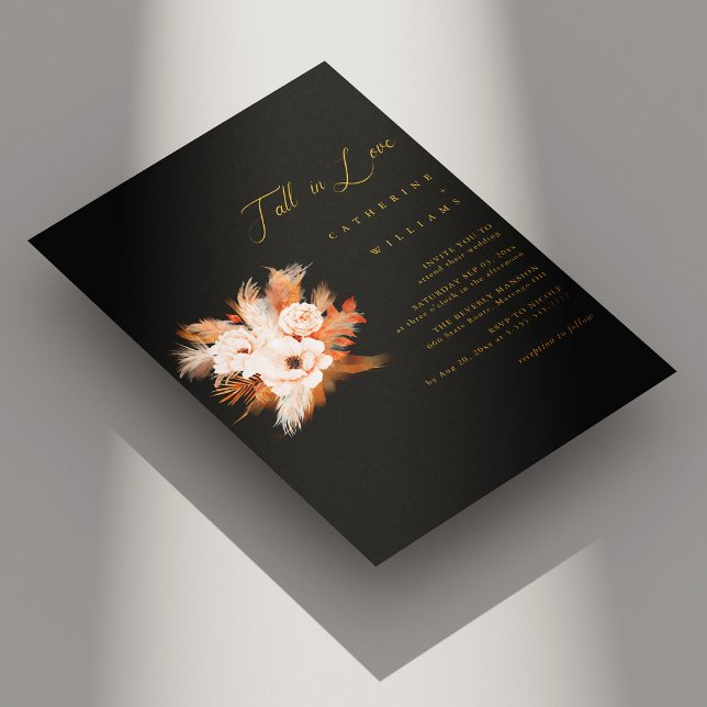 Invitation Boho Bliss : Chute en Amour Mariage (Boho Bliss Fall in Love Wedding Invitation)