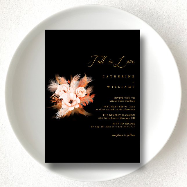 Invitation Boho Bliss : Mariage Tombez Amoureux (Boho Bliss Fall in Love Wedding Invitation)