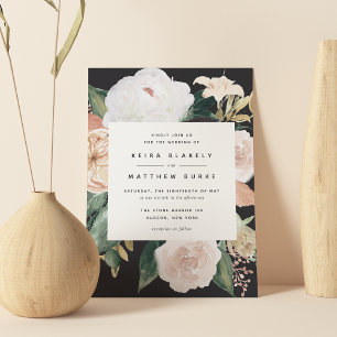 Invitation Boho Blooms   Mariage floral moderne