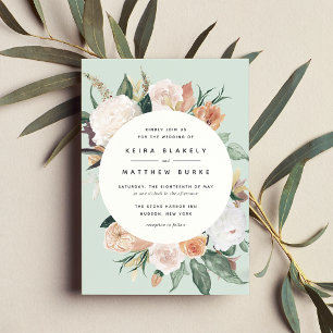 Invitation Boho Blooms   Mariage floral moderne