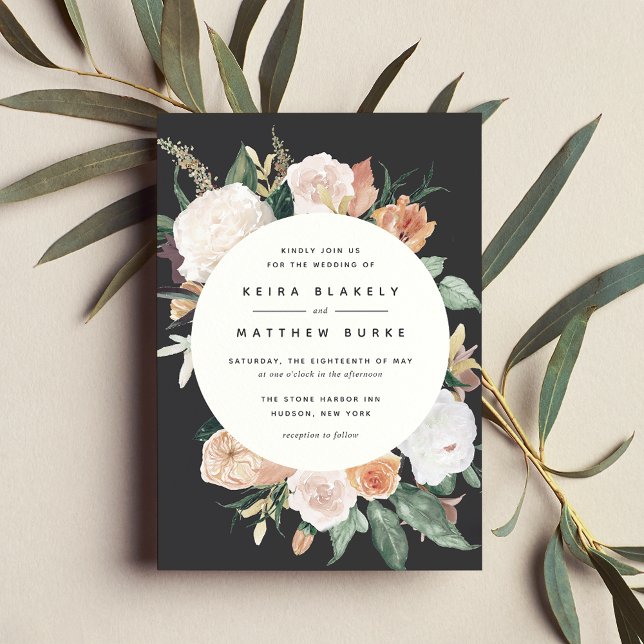 Invitation Boho Blooms | Mariage floral moderne (Créateur téléchargé)