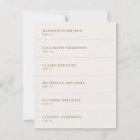 Boho Champagne Nom du Mariage Place Card do-it-you