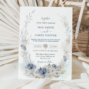 Invitation Boho Chic Beach Destination Hampton Mariage