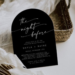 Invitation Boho Chic COLOR ÉDITABLE Déjeuner de répétition