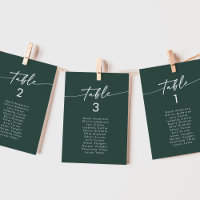 Boho Chic Emerald Green Hanging Chart