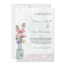 Boho Chic Fleur Fleur d'Aquarelle Mariage