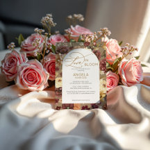 Boho Chic Floral Amour Dans La Fête des mariées Fl