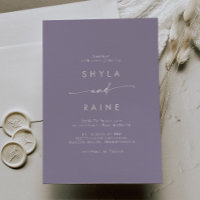Boho Chic Lavender Plum Mariage Décontracté