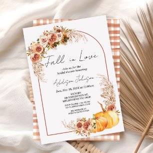 Invitation Boho Citrouille Foliage Chute En Amour Fête des ma