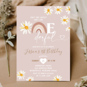 Invitation Boho Daisy Flowers n'est-elle pas merveilleux anni