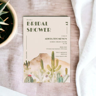 Invitation Boho Desert Cactus Arizona nuptiale douche