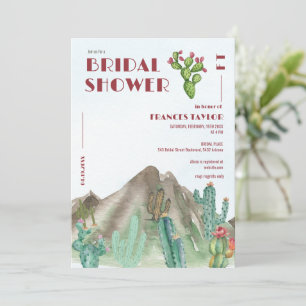 Invitation Boho Desert Cactus Arizona nuptiale douche