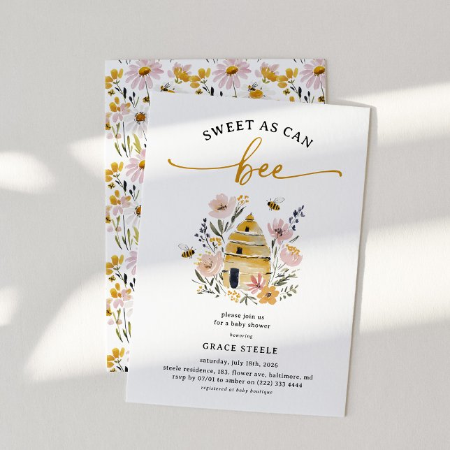 Invitation Boho Douce comme un bébé Baby Shower (Créateur téléchargé)