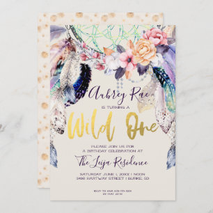 Invitation Boho Dreamcatcher Wilthday