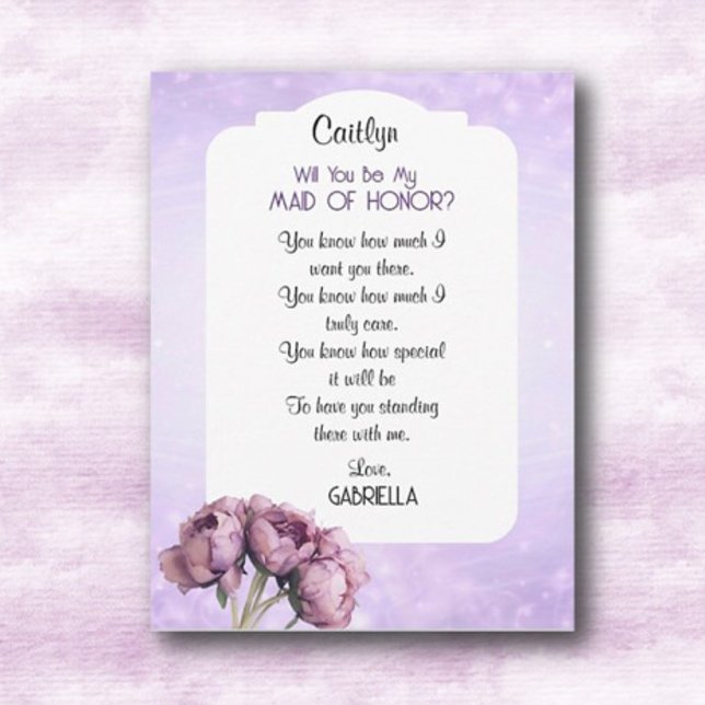 Invitation BOHO Élégance ! Serez-vous ma demoiselle d'honneur (Créateur téléchargé)