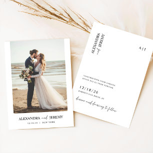 Invitation Boho Elegant Beach Mariage photo