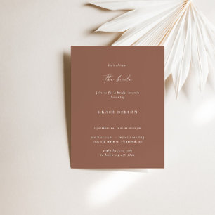 Invitation Boho Elegant moderne Dusty Fête des mariées en ter