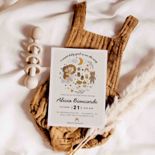 Invitation Boho fille Baby shower vêtements bébé