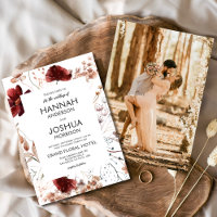 Boho Fleur sauvage Fall Photo Mariage Instagram