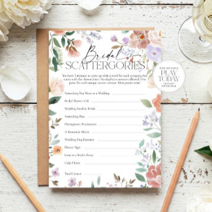 Invitation Boho Fleur sauvage Fête des mariées Scattergories