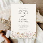 Invitation Boho Fleur sauvage Garden Wedding<br><div class="desc">Immergez vos invités dans la nature romantique avec notre Fleur sauvage Boho Garden Wedding Invitation. Inspirée par la beauté des fleurs intactes, cette invitation capte l'essence d'une célébration libre-spirituelle. Le design enchanteur propose des fleurs sauvages délicats dansant au milieu d'une végétation luxuriante, donnant le ton parfait pour votre mariage dans...</div>