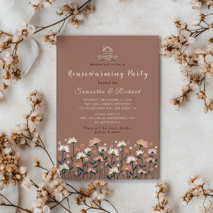 Invitation Boho Floral Automne Fête de l'Automne
