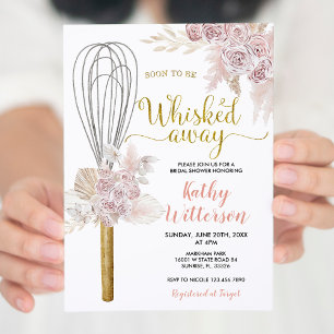 Invitation Boho Floral Bientôt être fouetté Fête des mariées