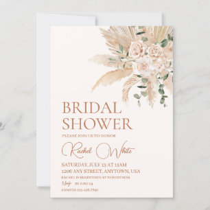 Invitation Boho Floral Bridal Douche