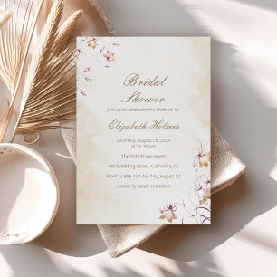 Invitation Boho Floral Bridal Douche