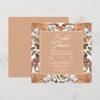 Boho Floral Coton | Fête des mariées de graminées 